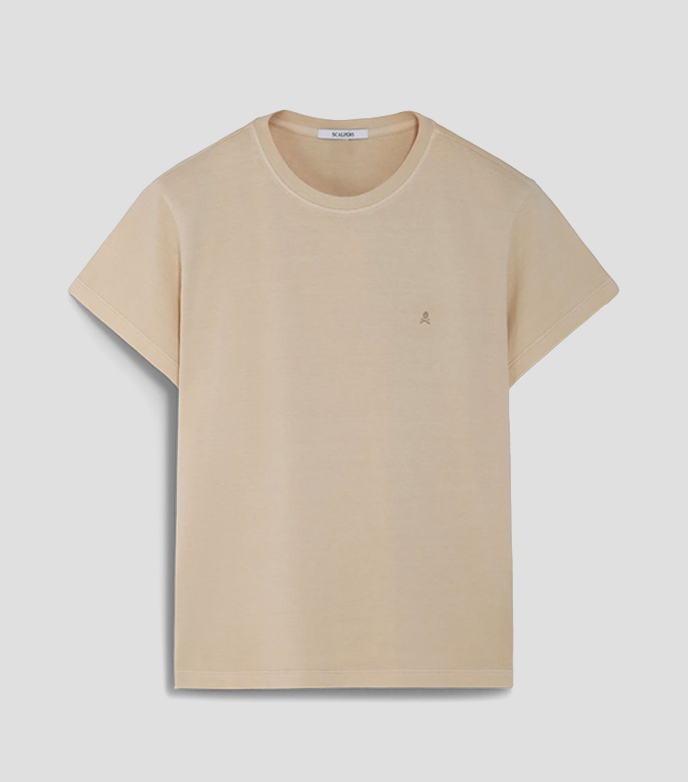 Playera cuello redondo manga corta lisa Mujer